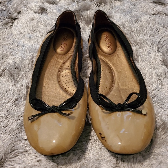 ME TOO HOOP Patent Ballet Flats with bows - Picture 2 of 7
